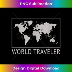 World Traveler Map Travel Adventure Globe Minimalist - Chic Sublimation Digital Download - Infuse Everyday with a Celebratory Spirit