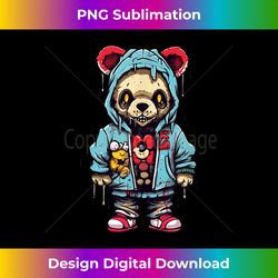 hip hop teddy bear zombie teddy bear streetwear horror drip - vibrant sublimation digital download - reimagine your sublimation pieces