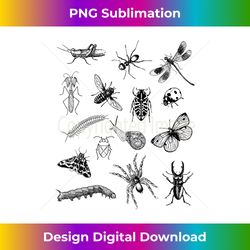 bug lover collage pattern for insect lovers - futuristic png sublimation file - striking & memorable impressions