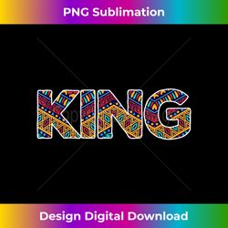 Black History Month King - Minimalist Sublimation Digital File - Access the Spectrum of Sublimation Artistry
