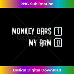 monkey bars for broken arm hilarious gift for monkey lovers - futuristic png sublimation file - tailor-made for sublimation craftsmanship