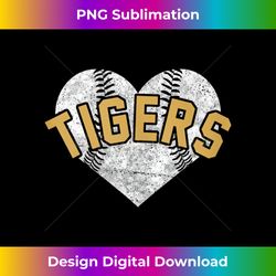 tigers baseball softball high school team mascot mom - urban sublimation png design - customize with flair