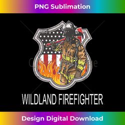 wildland firefighter fire rescue red line wildland fireman - sophisticated png sublimation file - chic, bold, and uncompromising