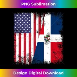 half dominican flag  vintage usa - chic sublimation digital download - chic, bold, and uncompromising