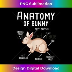 anatomy of bunny - rabbit lover zookeeper farmer mammals - bespoke sublimation digital file - immerse in creativity with every design