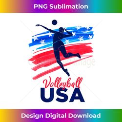 s volleyball usa support the team usa flag - deluxe png sublimation download - elevate your style with intricate details