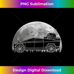 halloween cybertrucks pumpkin truck ev electric car lover - sophisticated png sublimation file - access the spectrum of sublimation artistry