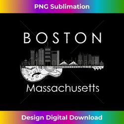 boston souvenir men massachusetts skyline music guitar s - sleek sublimation png download - elevate your style with intricate details