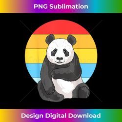 retro sunset panda for  vintage panda - deluxe png sublimation download - animate your creative concepts