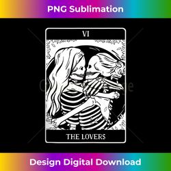 the lovers tarot card occult goth lesbian skeleton halloween - chic sublimation digital download - pioneer new aesthetic frontiers