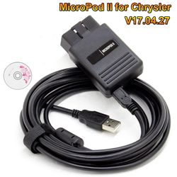 micropod2 micropod ii v17.04.27 for chrysler diagnostics tool support both online and offline programming