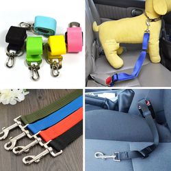 pet dog cat car seat belt adjustable harness lead leash small medium travel clip puppy collar pet supplies