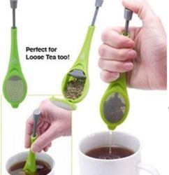 reusable tea & coffee infuser with built-in plunger measure swirl steep stir & press for intense flavor