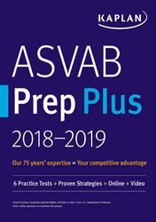 asvab prep plus 2018 2019 kaplan test prep