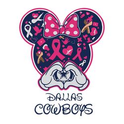 love dallas cowboys mickey nfl svg football svg cricut file svg