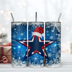 merry christmas cowboys pattern 20oz tumbler nfl 20oz tumbler design png