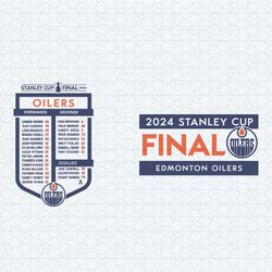 edmonton oilers 2024 stanley cup final svg