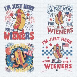 i'm just here for the wieners svg png bundle