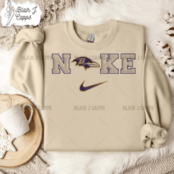 nike nfl baltimore ravens logo embroidery design, nike nfl logo sport embroidery machine design