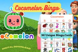 family-friendly cocomelon bingo: printable game excitement