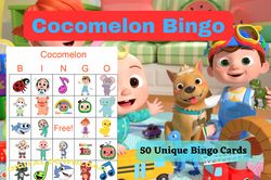 cocomelon bingo printables: interactive fun for kids and families