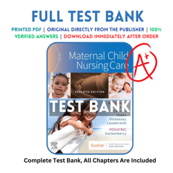 test bank maternal child nursing care 7th edition by shannon perry
