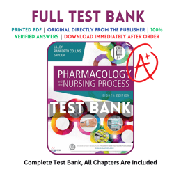 test bank for pharmacology and the nursing process 8th edition