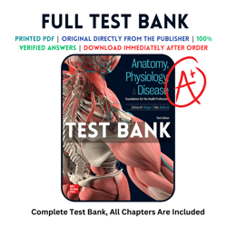 test bank for anatomy, physiology, and disease foundations for the health professions 3rd edition deborah roiger