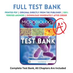 latest 2023 microbiology for the healthcare professional 2nd edition vanmeter test bank | all chapters included