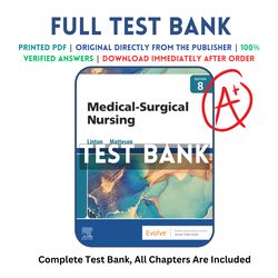 test bank for medical-surgical nursing 8th edition mary ann linton