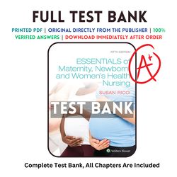 test bank for essentials of maternity newborn and women's health nursing 5th edition ricci