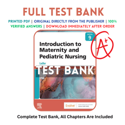 test bank for introduction to maternity and pediatric nursing 9th edition leifer