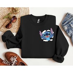 cute disney santa stitch christmas balloon sweatshirt, funny stitch christmas sweatshirt, stitch pajamas shirt, cute sti