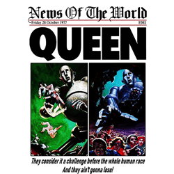 queen band vintage poster