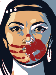 mmiw awareness native american woman artwork for the missing and murdered indigenous women version 2