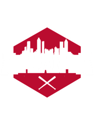 atlanta baseball modern city skyline graphic logo