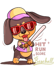 modern dog baseball