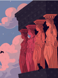 caryatids at dusk graphic