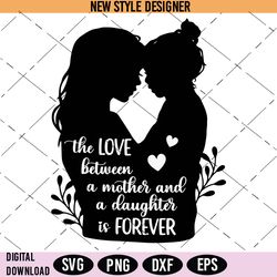 mother and daughter svg, family silhouette svg, png, silhouette art
