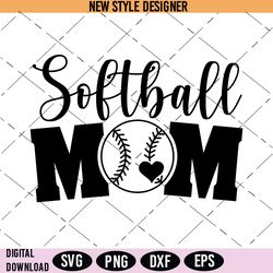 softball mom svg, softball mom shirt svg, png, dxf, eps, cricut file, digital download