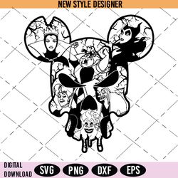 vintage villain gang svg, bad witches club svg, cut file svg, digital download