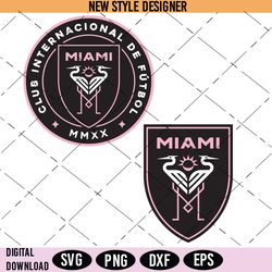 inter miami svg, soccer team svg, sports club svg, png, instant download