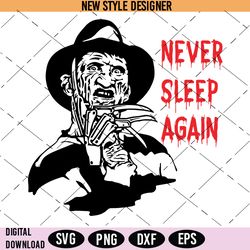 movie villain freddy svg, never sleep again svg, horror movie svg, instant download