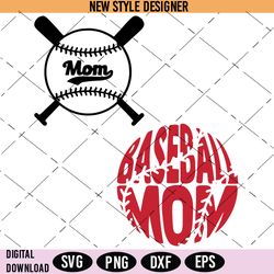 baseball mom svg, baseball mom png, baseball svg, instant download