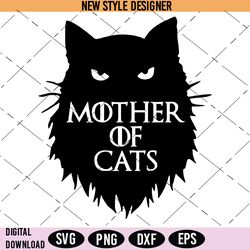 mother of cats svg, cat lover svg, dragon mother svg, instant download