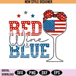 red wine and blue svg png, 4th of july svg, memorial day svg, instant download