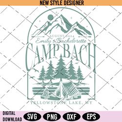 camp bachelorette svg, outdoor mountain bride svg, vintage camp party svg, instant download