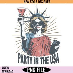 party in the usa png, 4th of july png, independence day png, instant download