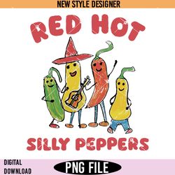 red hot silly peppers png, funny chili pepper png, food png, instant download