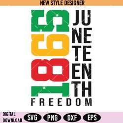 1865 juneteenth freedom svg png, juneteenth svg, black history svg, instant download